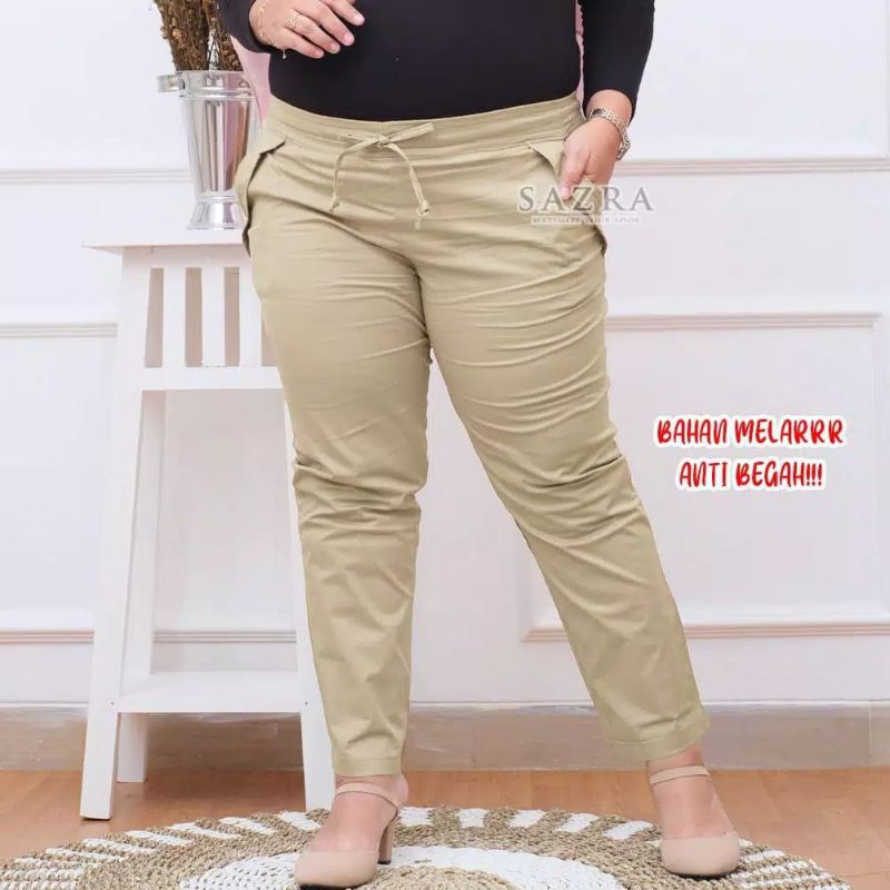 wy homeshop-Sazra Celana Panjang katun jumbo by mumufashion