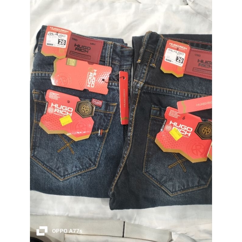 celana jeans cowok Hugo rich/celana jeans denim