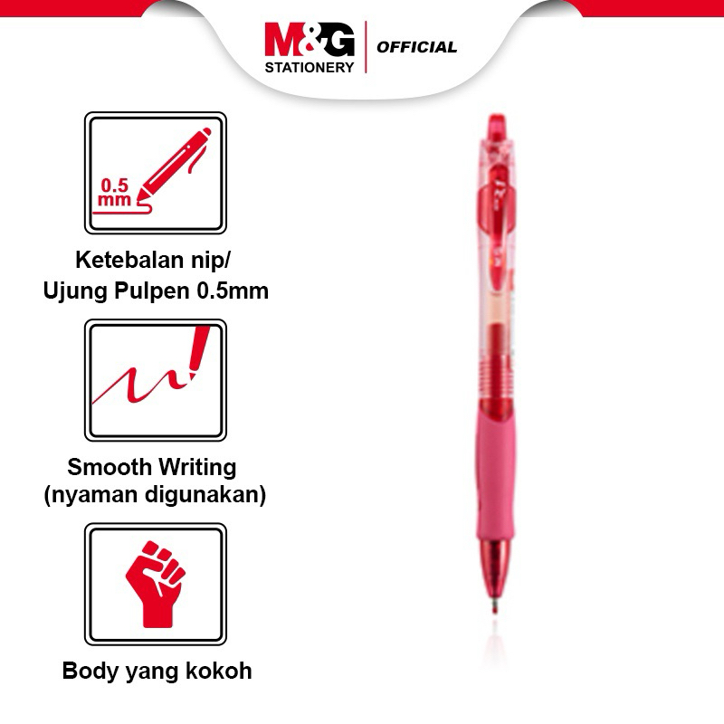 

M&G stationery AGP02372 0.5mm Gel Pen / gel pen banyak warna