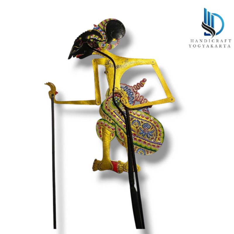 Wayang Kulit Puntadewa Yudistira Alusan Gapit Bambu Ukuran Standar Dalang