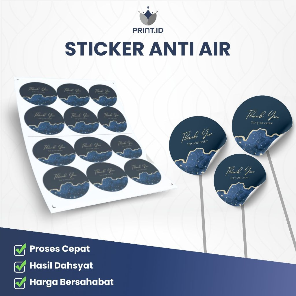 

Cetak Stiker Custom Tahan Air (+ Kiss Cut) (Vinil / Transparan). Minimal Checkout 3 lbr A3