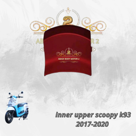 Cod-Cover Sambungan Inner Upper Scoopy K93 Scoopy Esp Donat Bawah Batok Speedometer Merah Doff Scoop