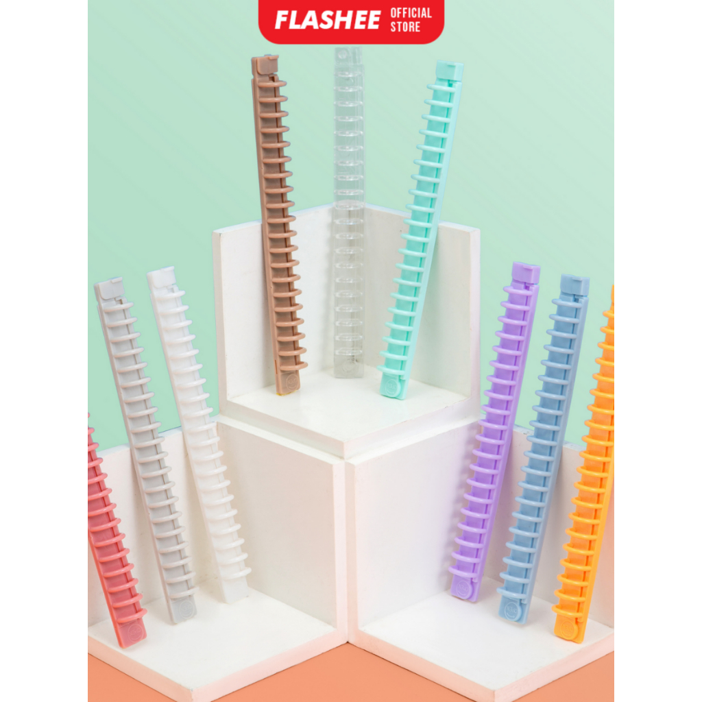 

Flashee Ring Binder DIY Binding A5 20 Ring Warna Pastel Macaron Ring Binder A5 20 Lubang Buka Tutup