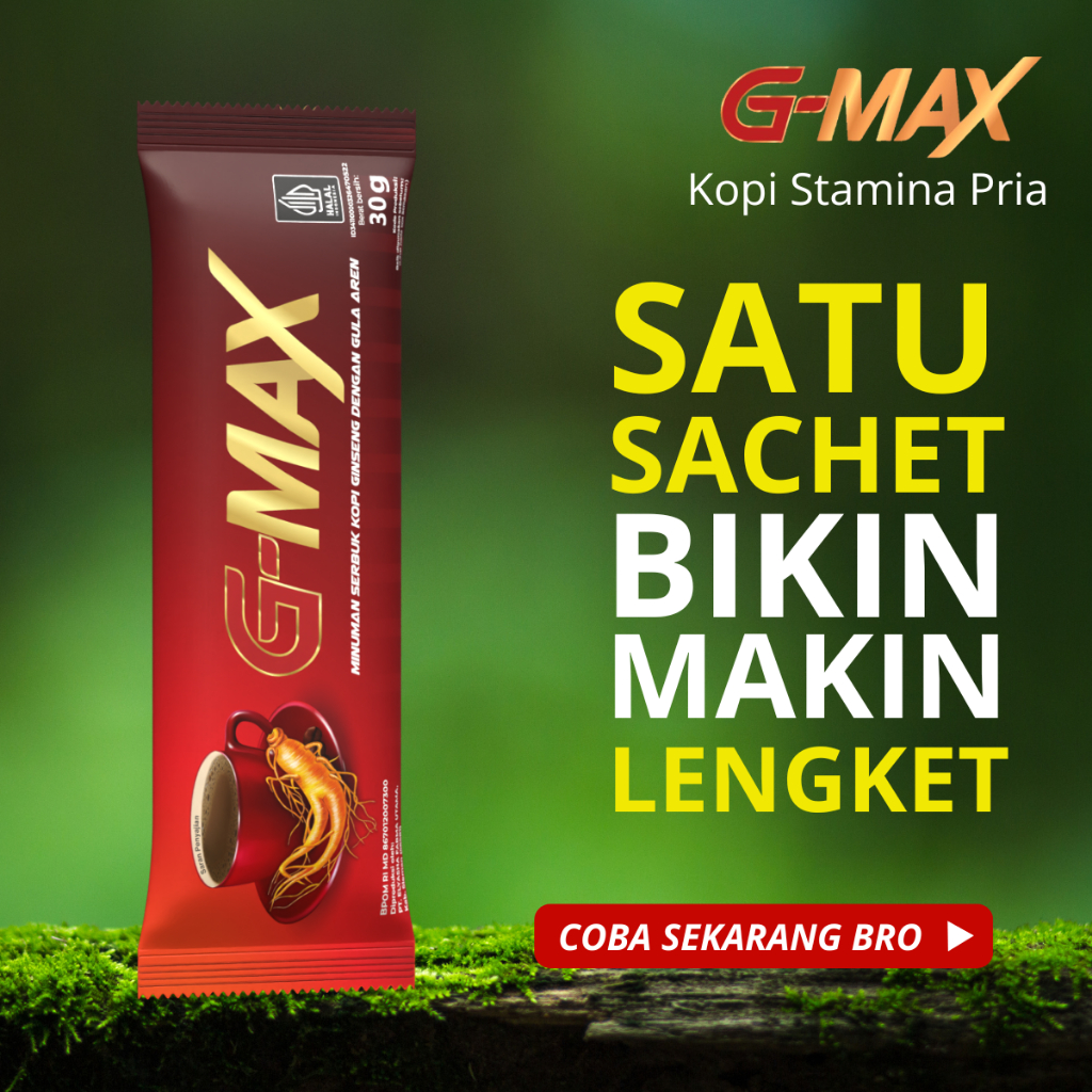 

KOPI STAMINA PRIA G-MAX ASLI KOPI GINSENG KUAT TAHAN LAMA (100% Original BPOM & HALAL)