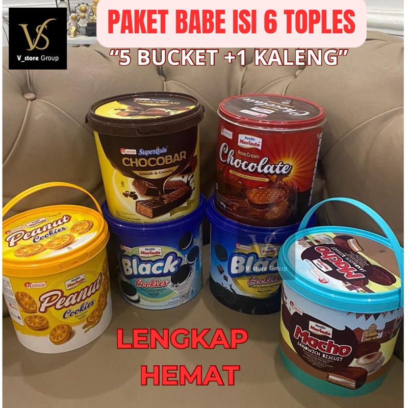

(PAKET BABE DAPAT 6 TOPLES)PAKET LENGKAP JAJAN LEBARAN KALENGAN Gift Food
