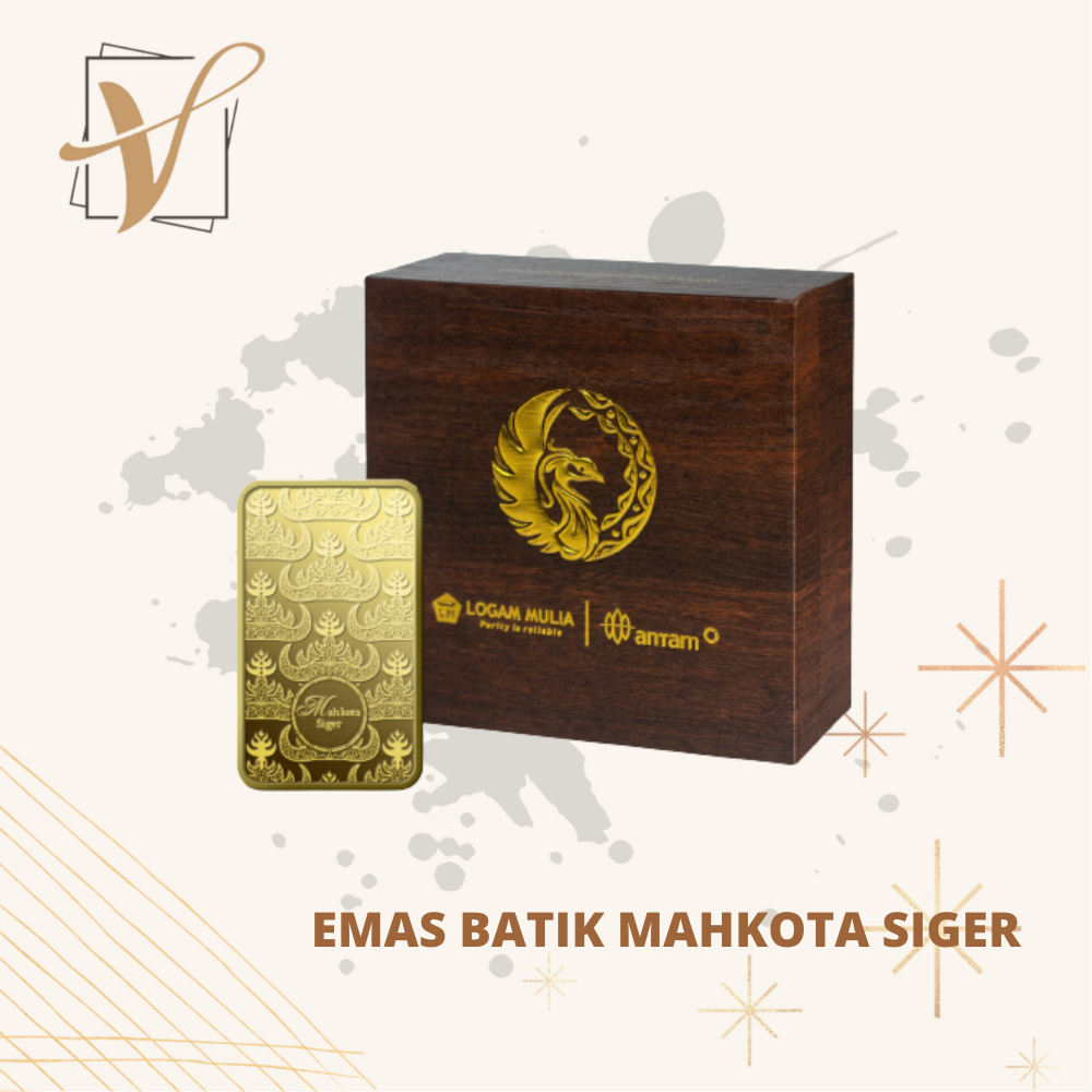 Emas Batik Mahkota Siger 10 Gram dan 20 Gram