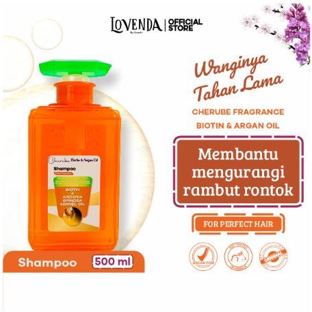 Lovenda Shampoo Anti Hairfall Cherube Biotin & Argan Oil
