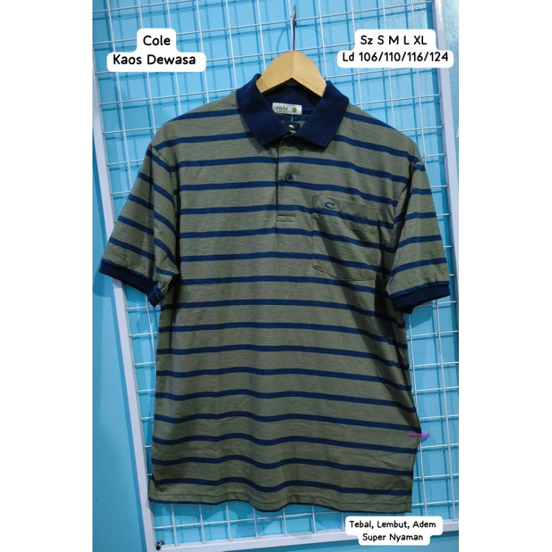 Baju Kaos Krah Pria Dewasa Original Brand Cole