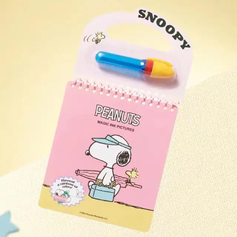 Miniso snoopy Water Coloring Book travel series / Mewarnai Buku snoopy