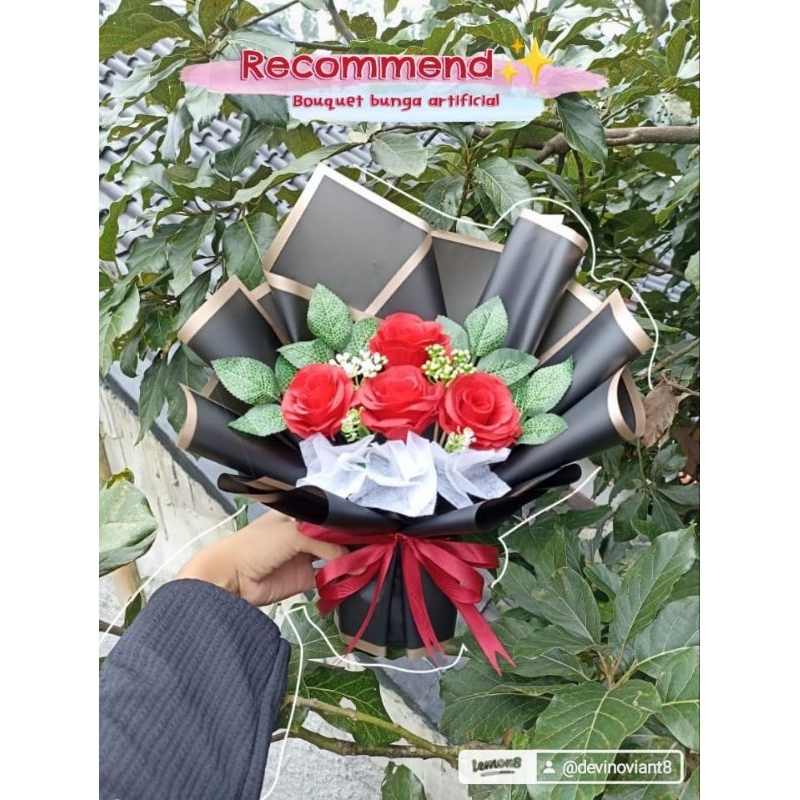 Buket bunga artificial || Buket bunga wisuda || buket bunga palsu artificial premium