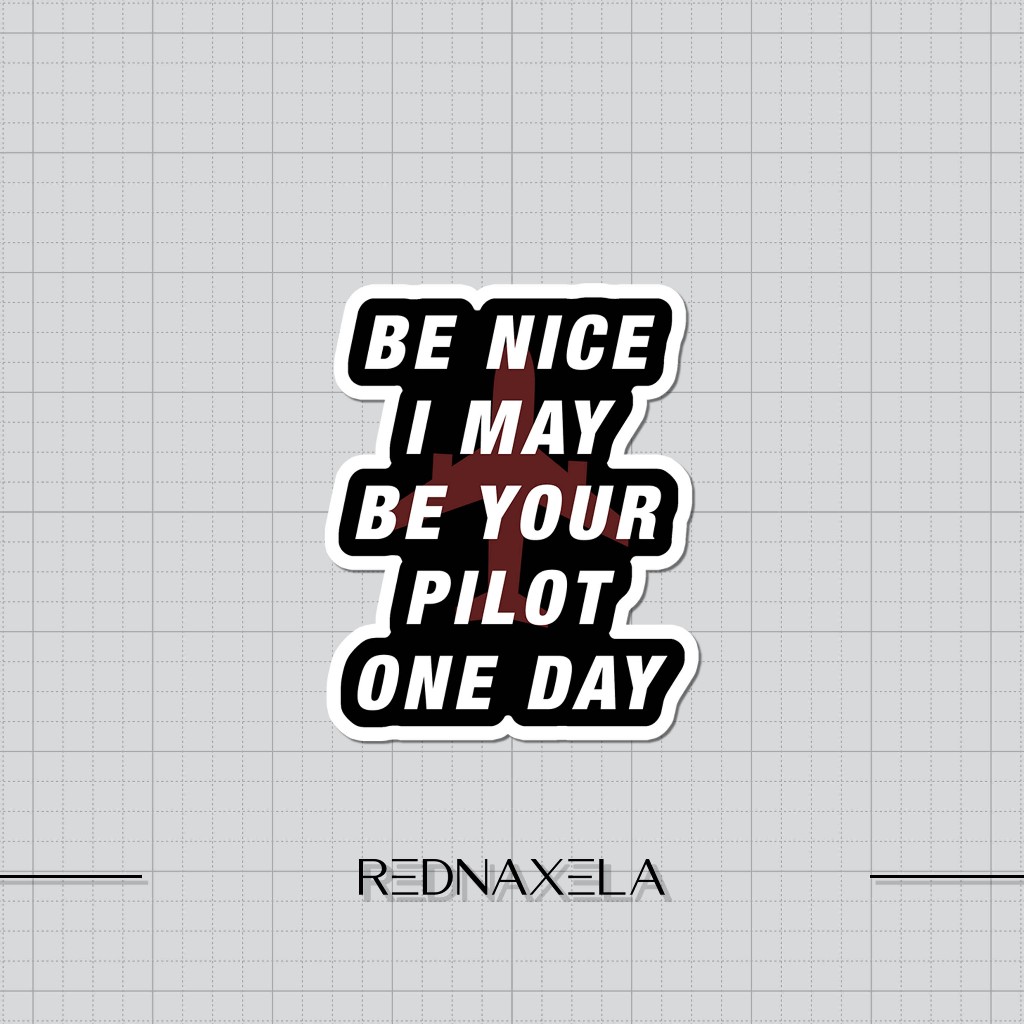 

Stiker Vinyl Be Nice Stiker Koper Outdoor Waterproof Sticker
