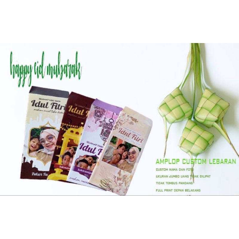

amplop custom amplop foto nama custom amplop lebaran foto