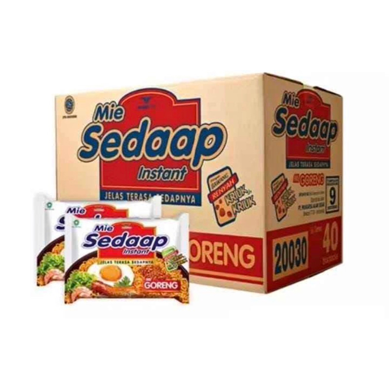 

sedaap instan goreng 1 dus isi 40pcs