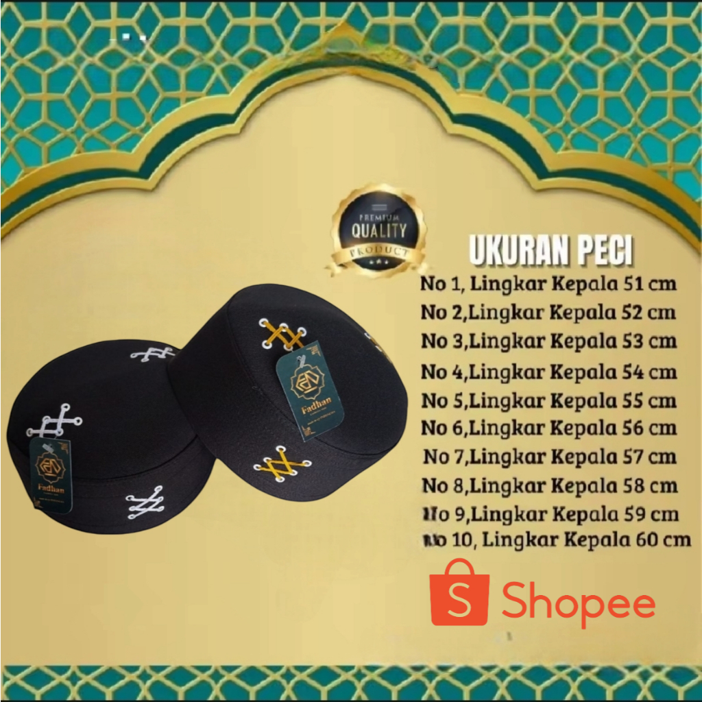 MF peci songkok Maroko original al fadhan / kopiah pria dewasa terbaru