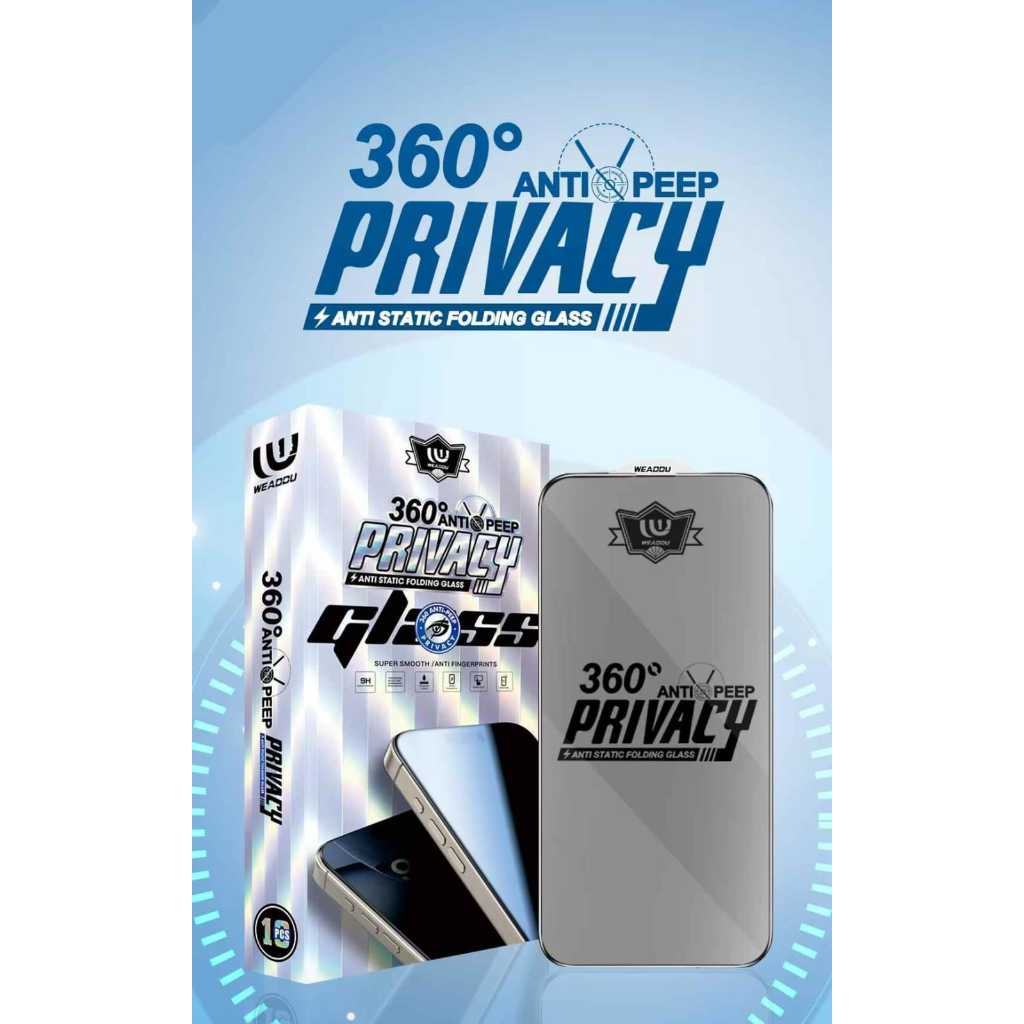 TEMPERED GLASS ANTI SPY 360 PRIVACY ANTI STATIC IPHONE 15 IPHONE 15 PRO IPHONE 15 PRO MAX