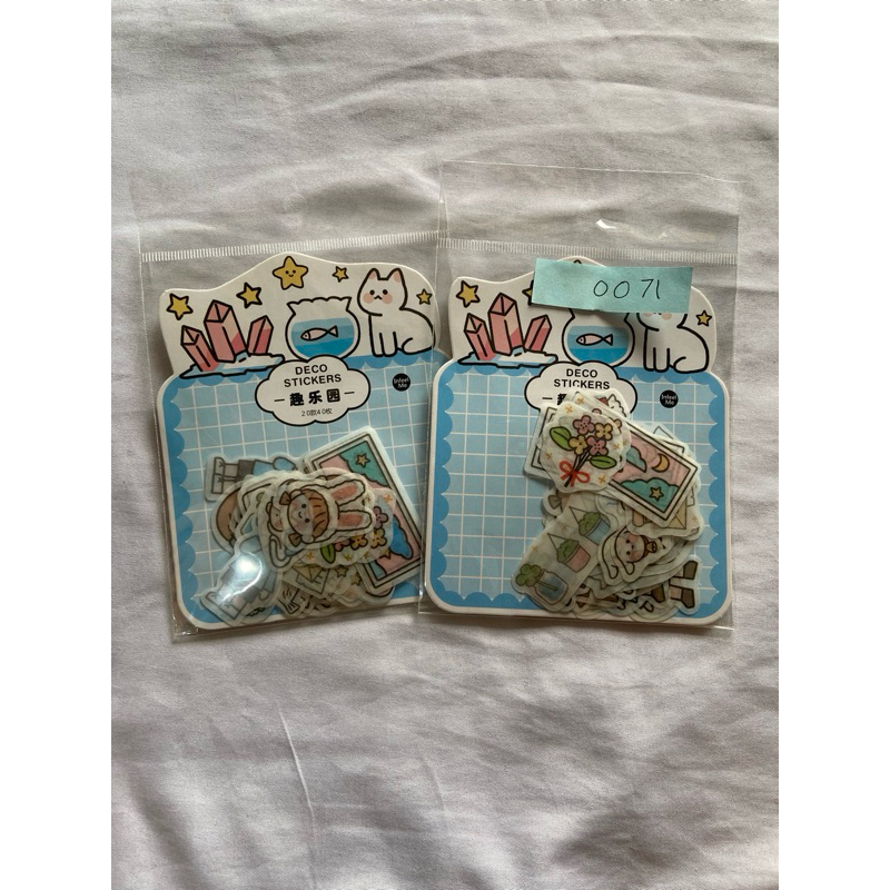 

0071 deco sticker blue theme