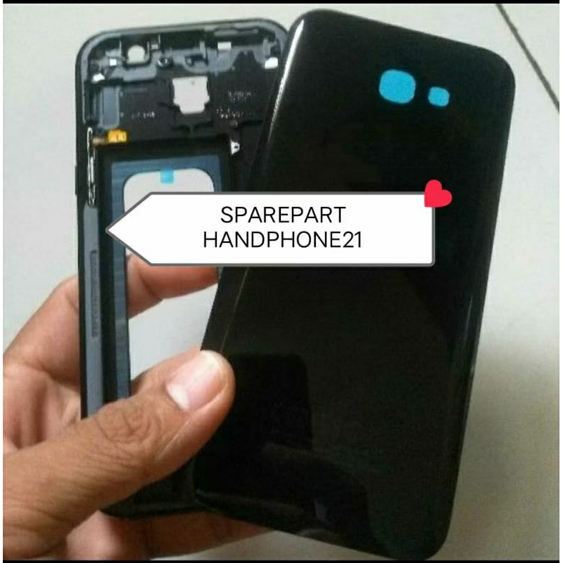 Cesing Cessing Housing Fullset Samsung A520 A5 2017 ORI Backdoor + Bazel Bezzel Tulang Casing Frame 