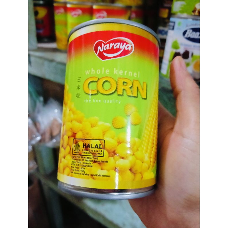 

jagung Naraya kaleng 424gr