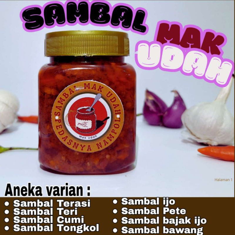 

SAMBAL TERASI CUMI TERI IJO ISI 200ml / SAMBAL CUMI TERASI BAJAK BAWANG PETE TERI TONGKOL SAMBAL IJO