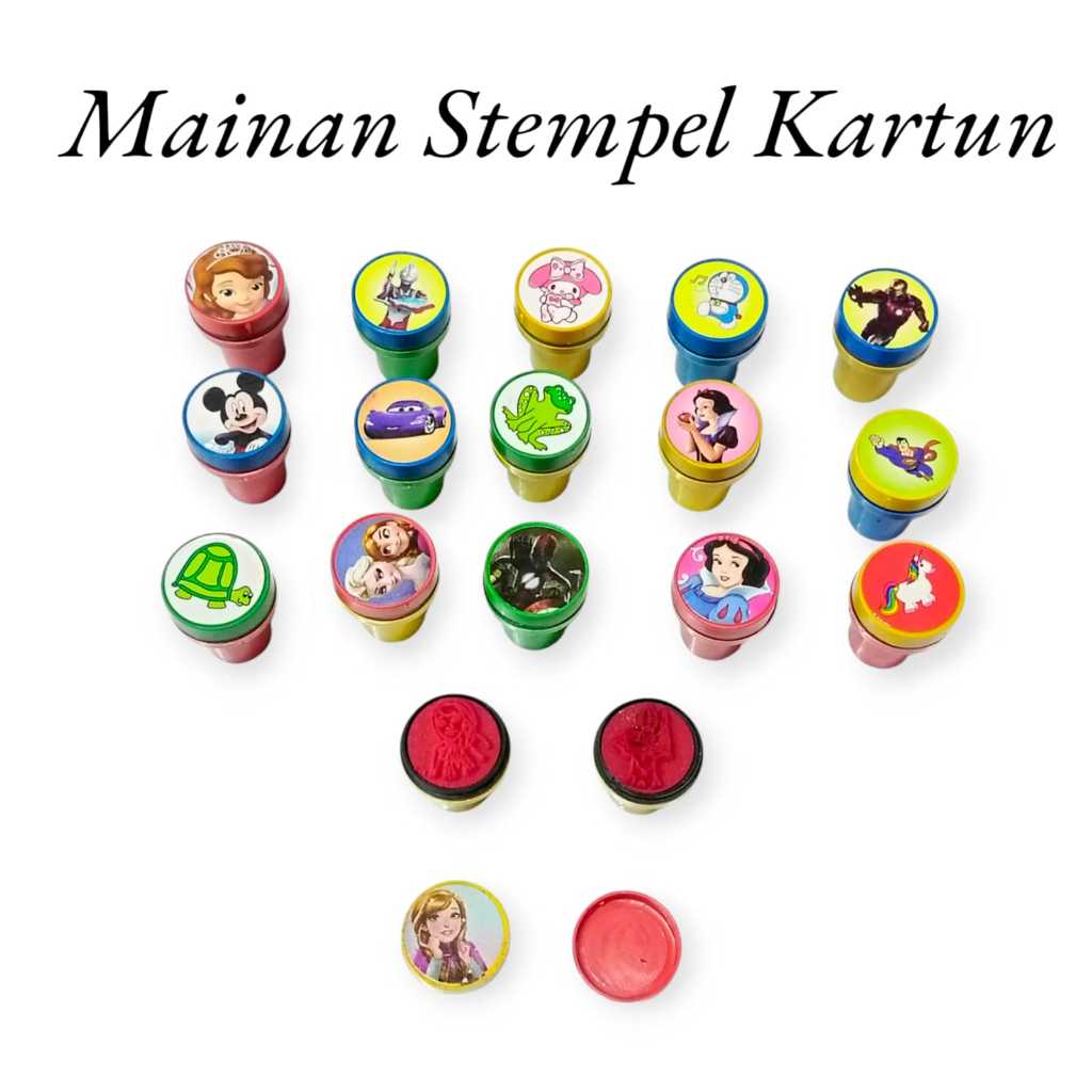 

Mainan Anak Stempel Bulat Stampel Cap Karakter Kartun