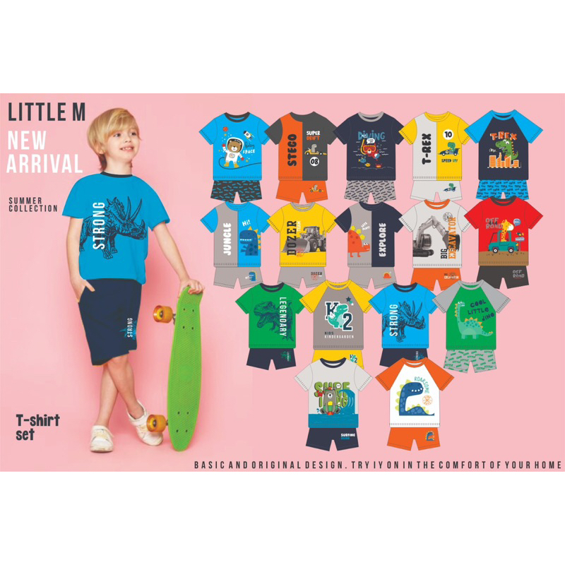 SETELAN ANAK LITTLE M / BAJU SANTAI ANAK COWOK / BAJU SANTAI ANAK / SETELAN ANAK COWOK / SETELAN ANA
