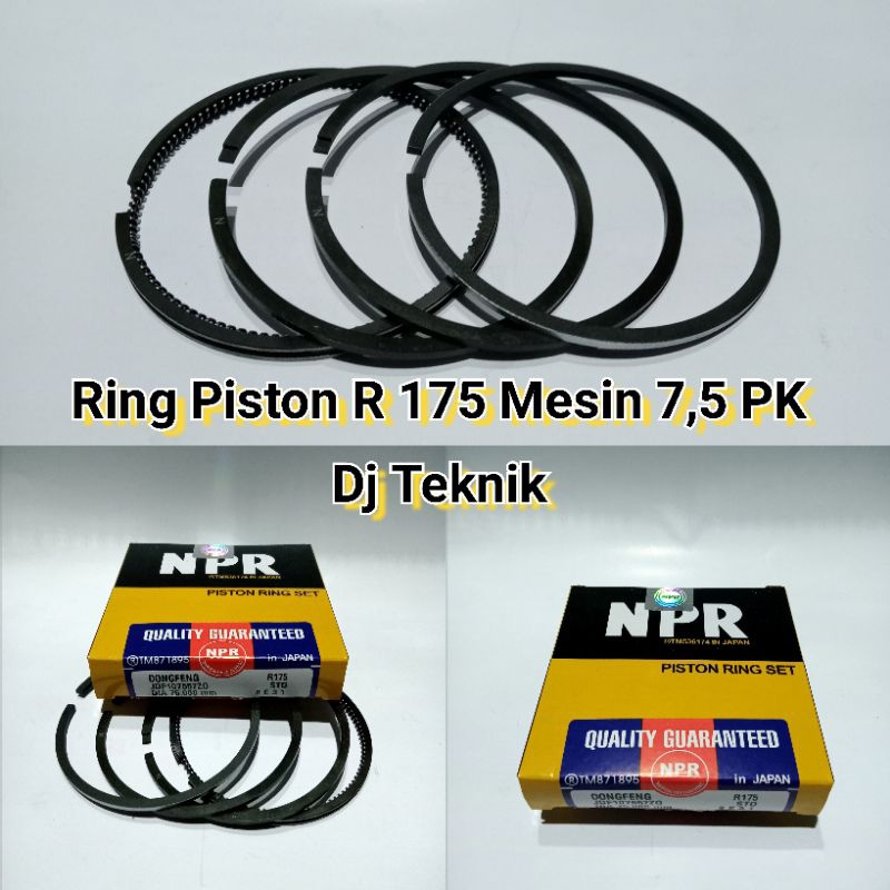 RING PISTON DONGFENG R 175 / RING SEHER DONGFENG R 175 / RING SET DONGFENG R 175 MESIN 7 PK