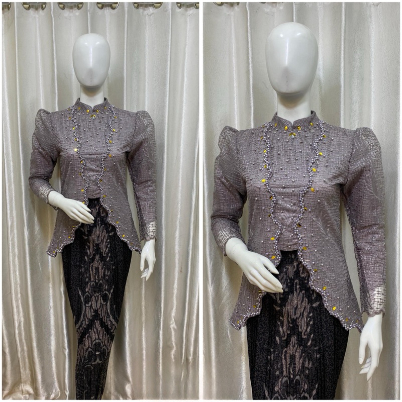 sut SETELAN KEBAYA BIANCA / KEBAYA PAYET MODERN / KUTUBARU HIJAB MODERN