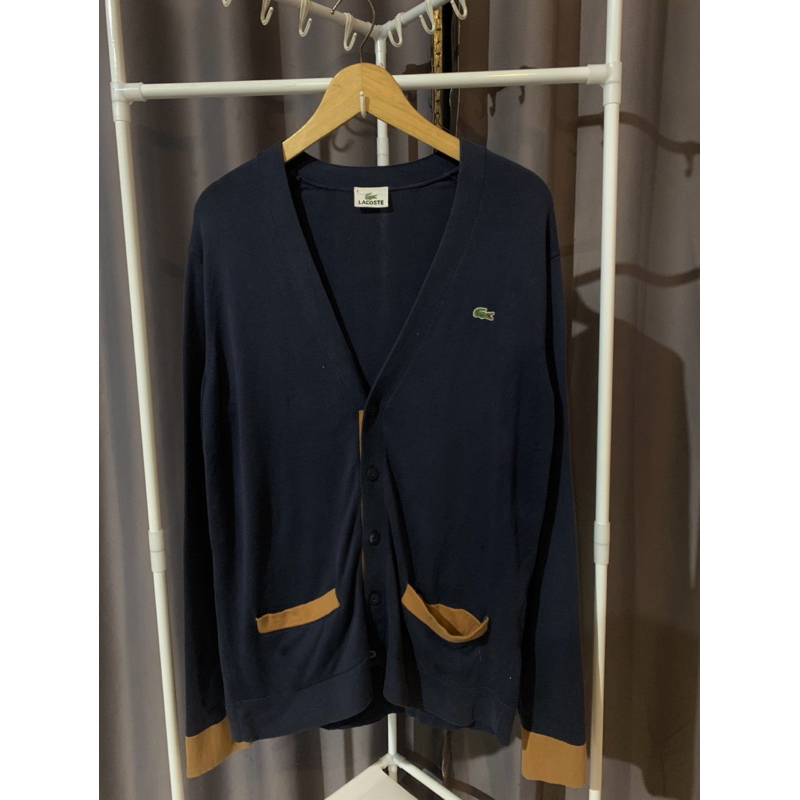 lacoste cardigan preloved oriiiorii
