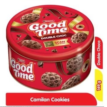 

GOOD TIME DOUBLE COKLAT KALENG KEMASAN 149g