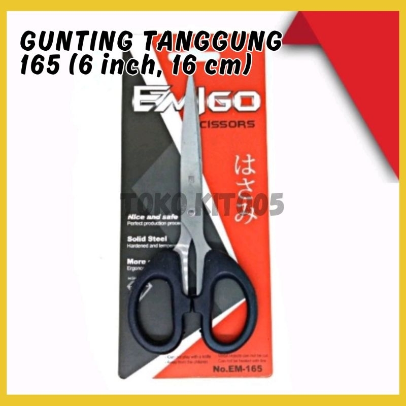 

Gunting Emigo Tanggung 165 (6 inch, 16 cm)