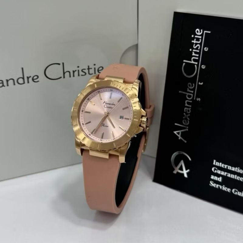 Alexandre Christie AC6141 BF Jam Tangan Wanita Original RANTAI AC 6141BF