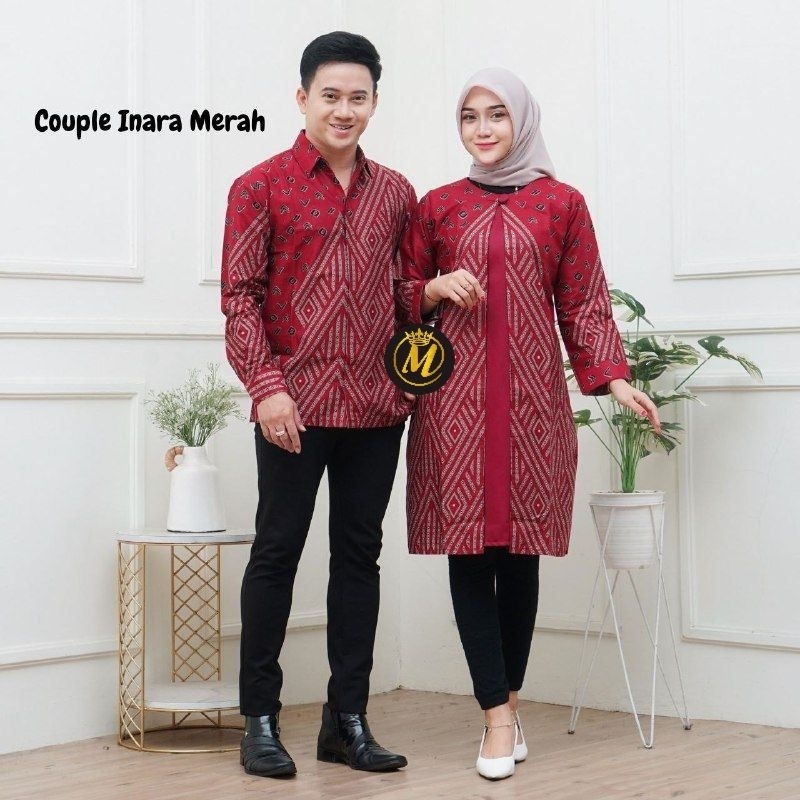 Batik Couple Modern Tunik Batik Couple Kemeja Batik Pria Premium Baju Batik Couple Terbaru Batik Tun