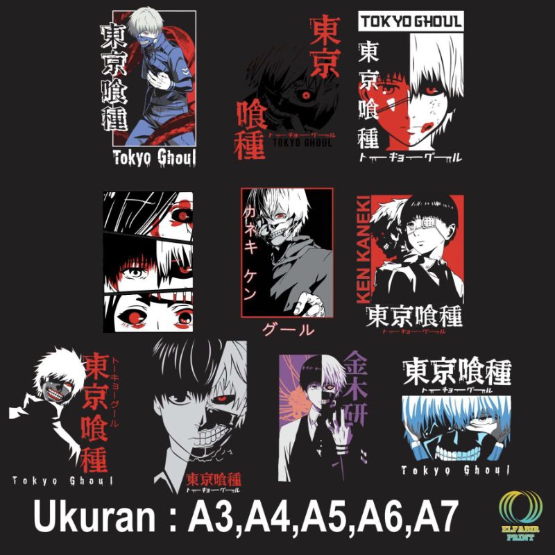 

Dtf Stiker Sablon Setrika Gambar Tokyo Ghoul Ukuran A3 A4 A5 A6 A7 Tinggal Tempel Atau Press