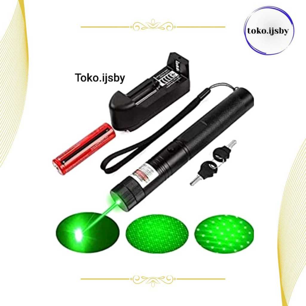 SENTER LASER POINTER 303/LASER HIJAU VARIASI/LASER HIJAU JARAK JAUH