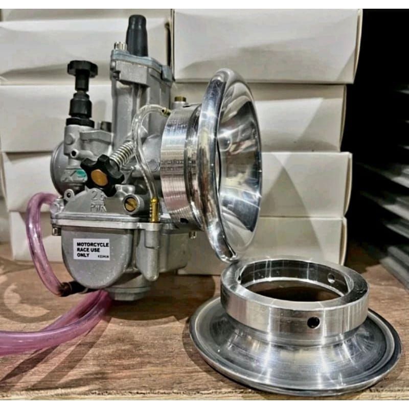 Velocity super flow corong karbu Super flow SF PWK24 ,26,28,30,32,35,36,38 warna poles dan hitam