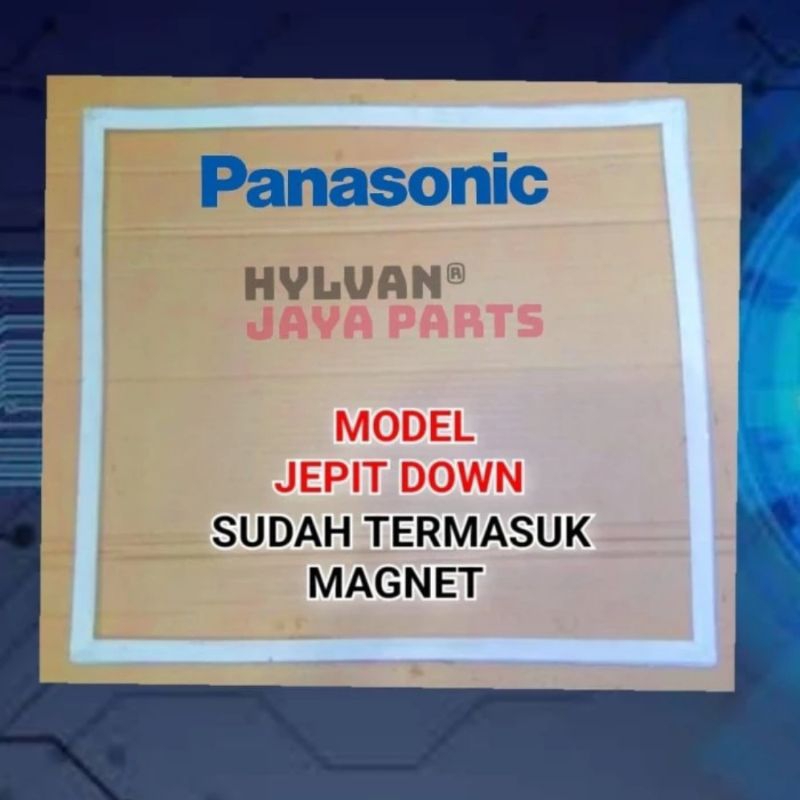 GASKET KARET PINTU KULKAS MINI PANASONIC JEPIT 46 X 42,5 CM