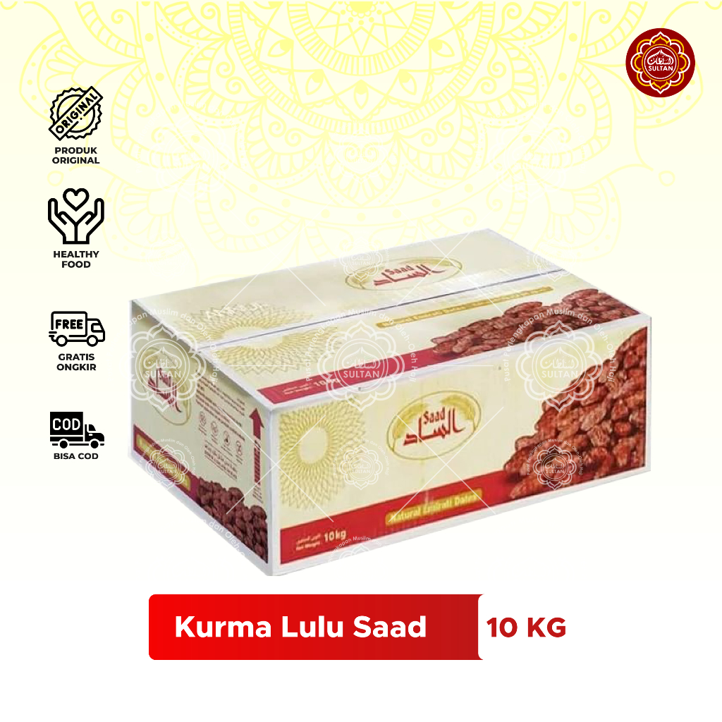 

KURMA LULU AL SAAD Premium 10kg Kurma Manis Kurma Buka Puasa