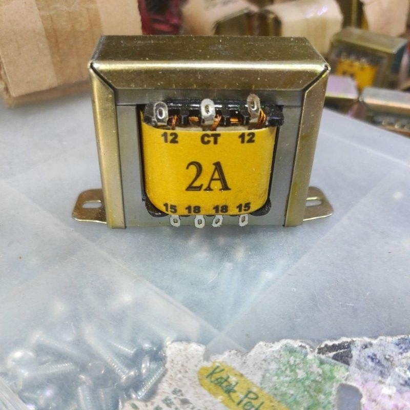 Trafo 2A CT 12v 15v 18v Trafo CT 2A 18V tinggi 5cm NYK