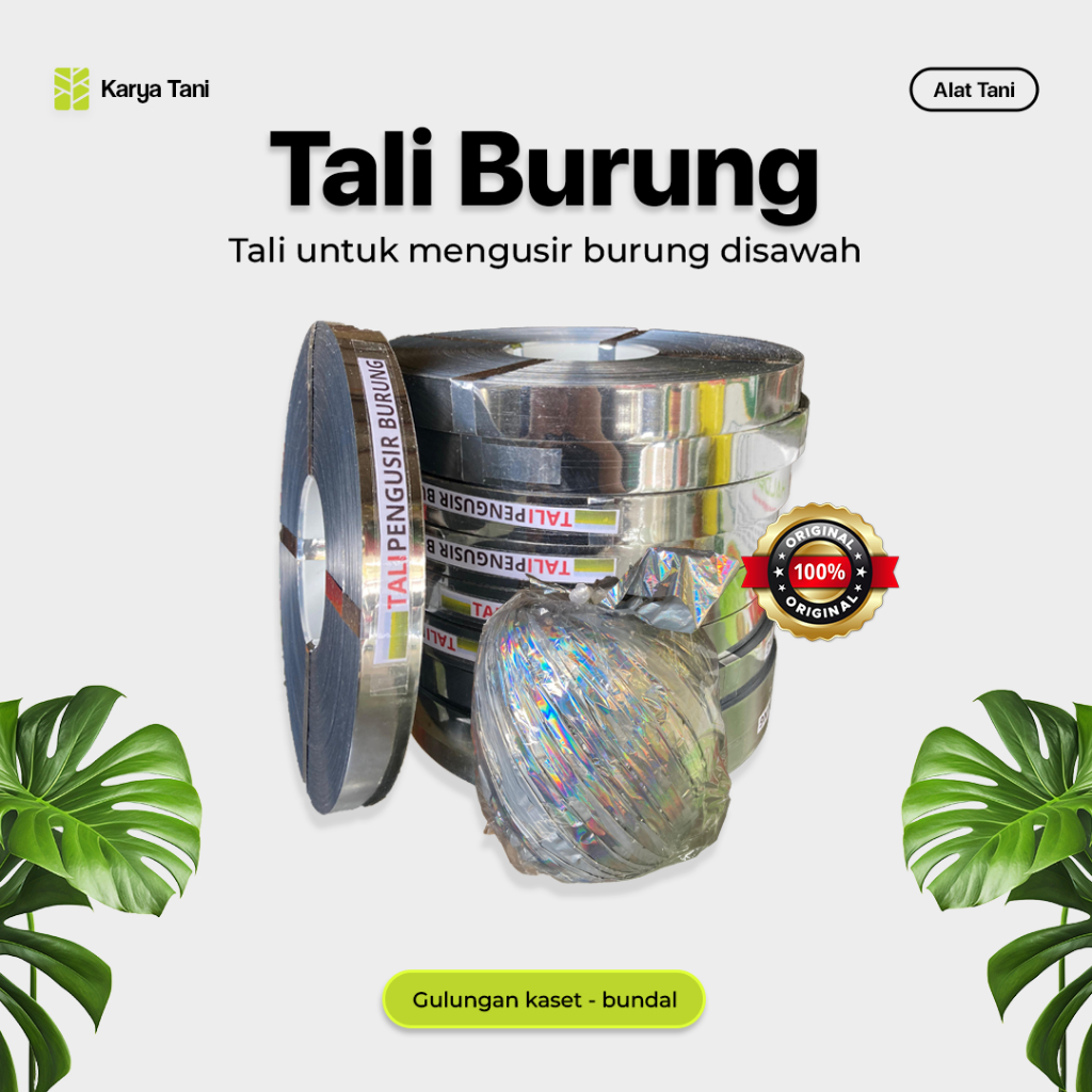 Tali Perak Pengusir Burung Tali Burung