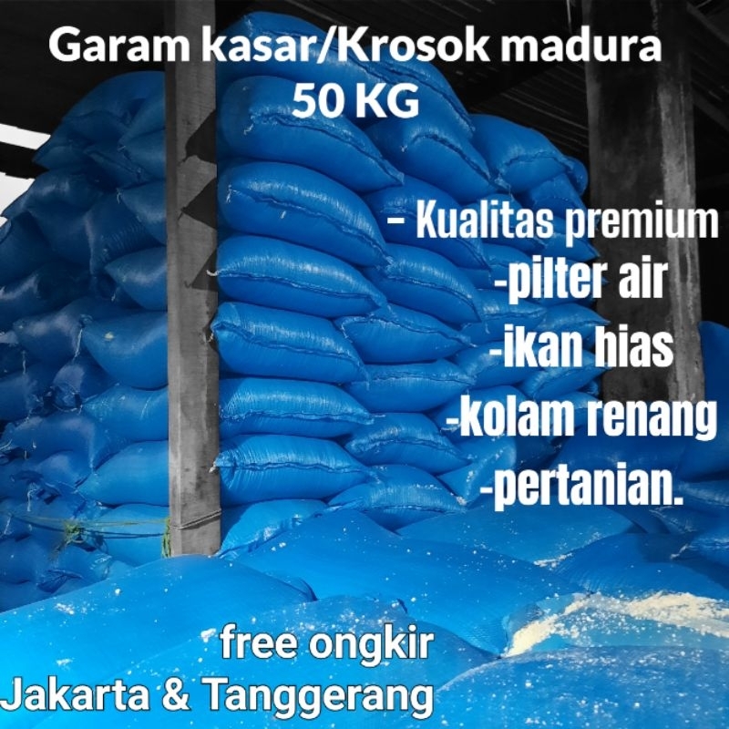 

Garam Kasar/krosok madura super bersih 50 kg.