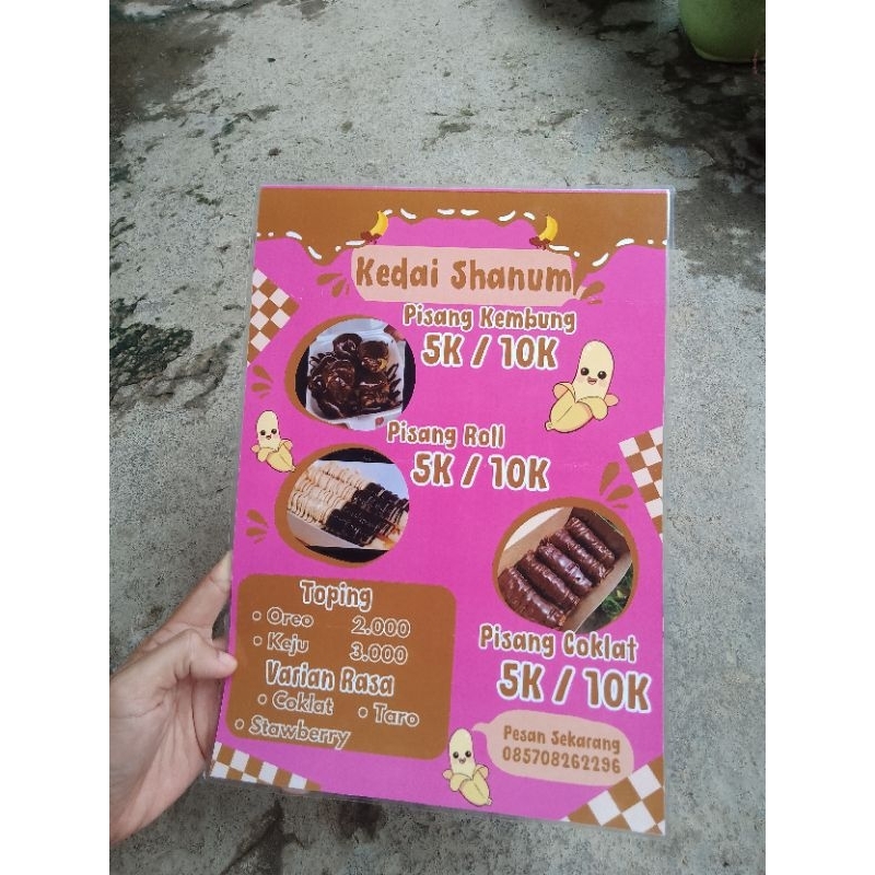 Cetak buku menu