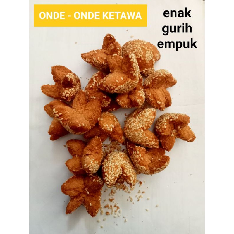 

promo cemilan onde onde ketawa | onde onde kering 250 gram halal