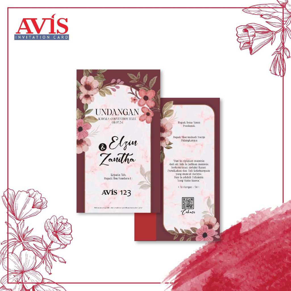 Blangko Undangan Avis 123 | Blangko Undangan kosong | Kertas Undangan Kosong Murah
