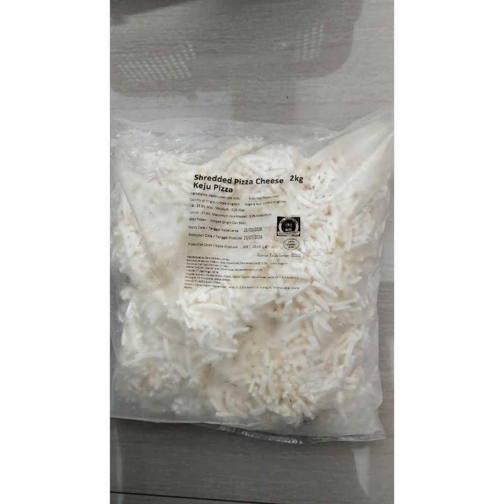 

keju parut pizza UK 2kg