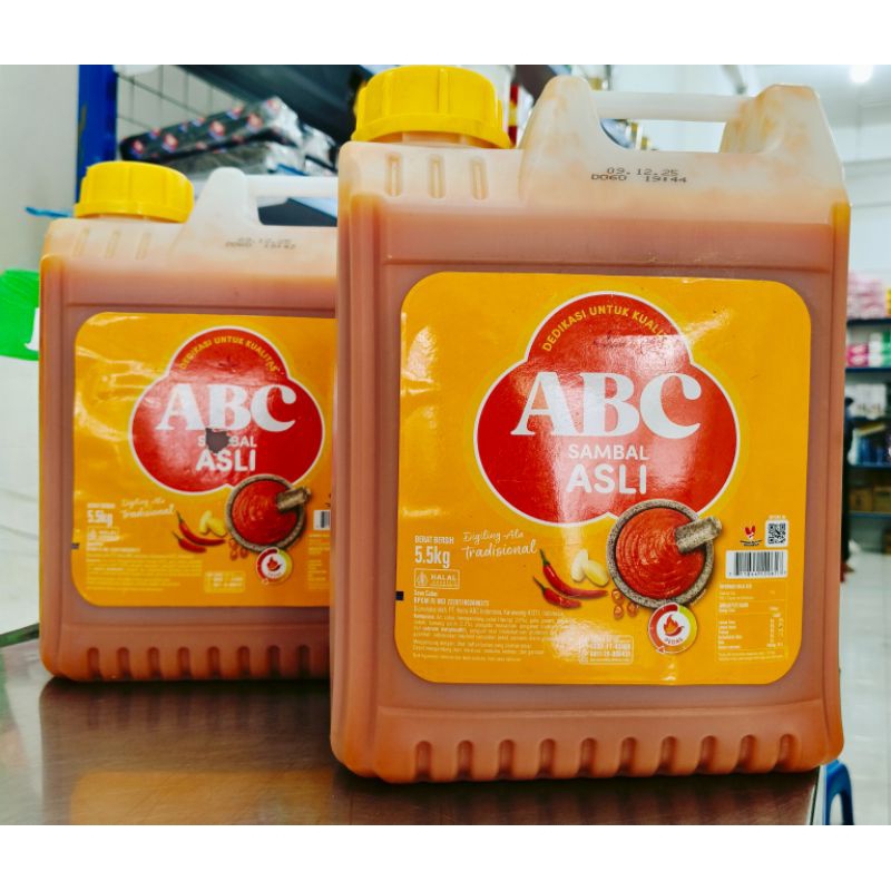 

ABC sambal Asli 5,5kg/Saus Sambal asli ABC 5,5kg/Chili Sauce ABC 5,5kg/Saus Cabai ABC/Sambal ABC