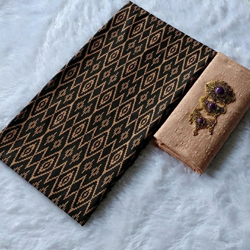Kain batik printing motif songket batik meteran bahan baju kain meteran kain batik
