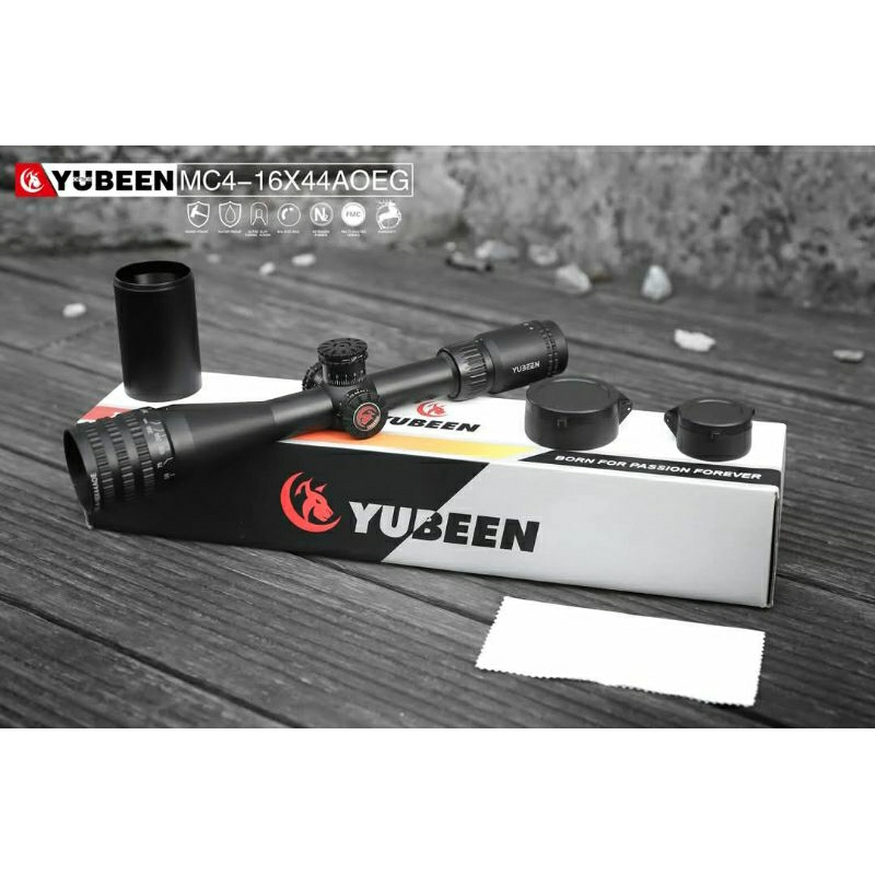 TELESKOP YUBEEN MC 4-16X44AOE TERBARU/ YUBEEN MC 4-16X44AOE