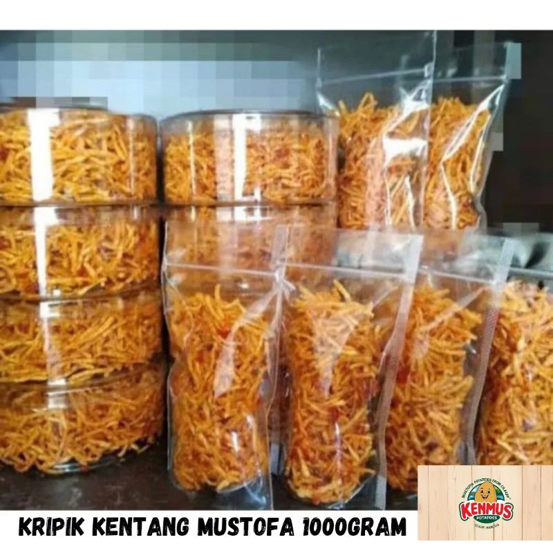 

Kripik Kentang Mustofa 1000Gram PEDAS MANIS Renyah Gurih Tanpa Bahan Pengawet