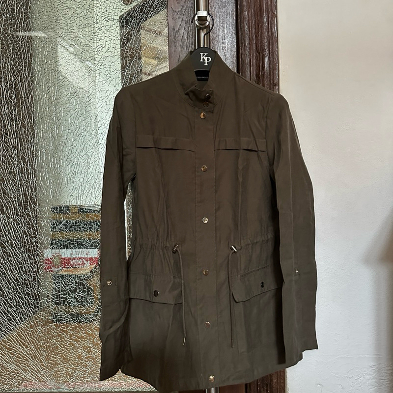 [READY] ZARA BASIC JAKET HIJAU PRELOVED