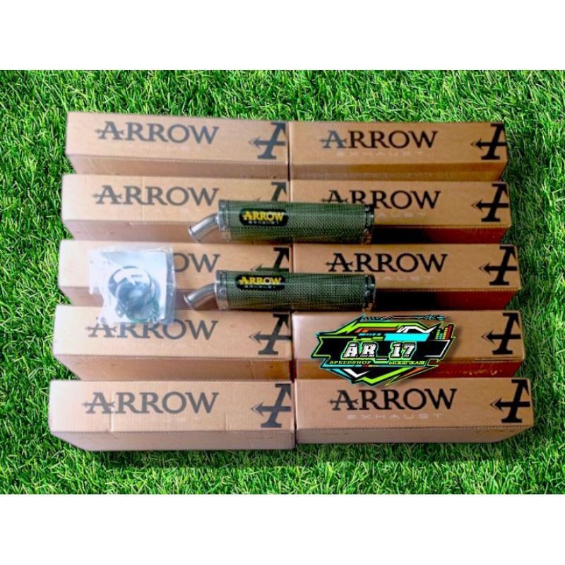 Silincer Selencer ARROW exhaust Cavlar carbone yellow Original ITALIA